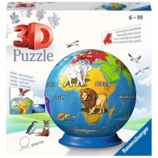 72 darabos 3D puzzle gyermek földgömb puzzle, kirakós