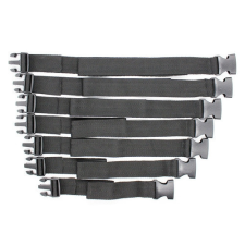  7 darabos csomag fekete mellényes pántos pántokkal bilincs, kötöző