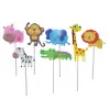  7 darabos papír tortadekoráció, torta beszúró - Állatok