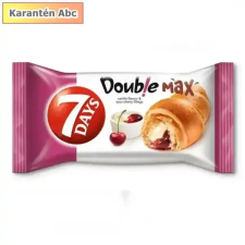  7 Days Double – Vaníliakrém és cseresznyetöltelékes croissant 80 g csokoládé és édesség