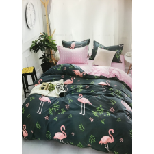  7 Részes Ágynemű Garnitúra Flamingó- Zöld lakástextília
