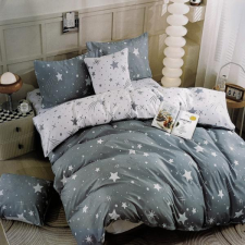  7 részes csillagos ágyneműhuzat, Szürke-fehér AB107-5 lakástextília