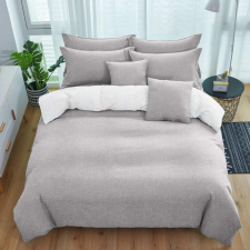  7 részes krepp Ágynemű garnitúra-világos szürke lakástextília