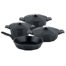  7 részes OMS-Dodeca edénykészlet, öntöttvas, antracit edény