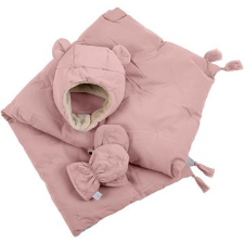 7AM Enfant komplett szett AIRY PINK ( 0-6m ) - sapka, kesztyű, takaró lakástextília