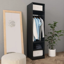  800235 Wardrobe Black 50x50x200 cm Chipboard bútor
