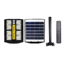  800W napelemes utcai LED lámpa tartókonzollal, távirányítóval kültéri világítás
