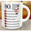  80. szülinapi bögre - Ajándék születésnapra