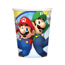 8 darabos papír pohár – Super Mario party kellék