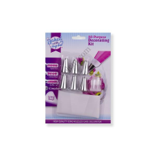  8 részes habzsákos tortadíszítő szett sütés és főzés