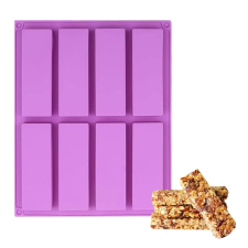  8 részes szilikon forma - Brownie, müzli szelete, csokoládé szelet sütés és főzés