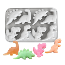 8 részes szilikon forma – Dinoszauruszok konyhai eszköz