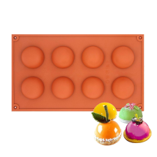  8 részes szilikon forma – Félgömb sütés és főzés