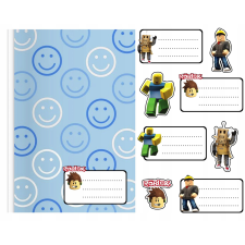 8db jegyzetfüzet matricák - ROBLOX JÁTÉK DIAGRAMOK + ingyenes ajándékkártya matrica