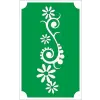 8x5 cm-es Csillámtetoválás sablon - Virág 11