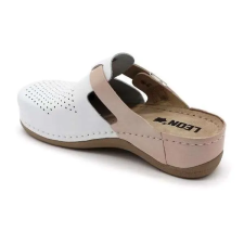  901 LEON Comfort női bőr klumpa gyógypapucs