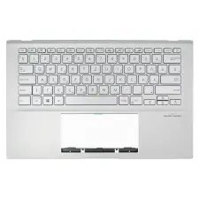  90NB0M62-R31HU0 gyári új magyar ezüst háttérvilágított billentyűzet + ezüst felső fedél laptop alkatrész