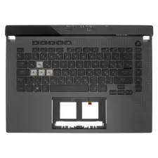  90NR0572-R33HU1 gyári új magyar RGB háttérvilágításos laptop billentyűzet + felső fedél laptop alkatrész