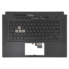  90NR0651-R31HU0 gyári új fekete magyar háttérvilágításos laptop billentyűzet + felső fedél laptop alkatrész