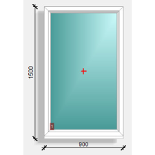  90x150 fix ablak Rehau Synego 80 nyílászáró