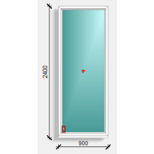  90x240 fix ablak Deceuninck Elegant 76 nyílászáró