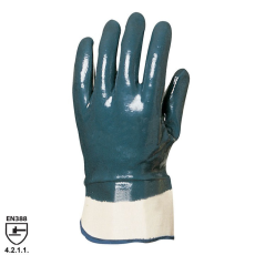  9619, 9620 Nitrilbe csuklóig duplán mártott kesztyű