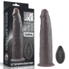  9'' Dual Layered Silicone Rotator Brown