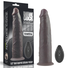  9&#039;&#039; Dual Layered Silicone Rotator Brown vibrátorok