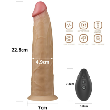  9.0'' Dual Layered Platinum Silicone Rotator vibrátorok