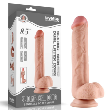  9.5'' Sliding Skin Dual Layer Dong Flesh műpénisz, dildó