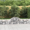  9 db íves horganyzott vas gabion kosár 200x50x40/60 cm
