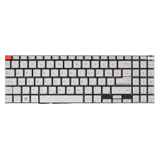 9Z.NLHBN.10Q gyári új magyar háttérvilágításos ezüst laptop billentyűzet, keret nélkül laptop alkatrész