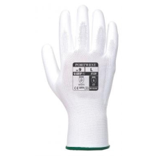 A120 - Nylon kesztyű PU tenyérmártott - fehér munkavédelem