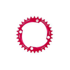 A2Z MTB első lánckerék, 30T, 4x104 mm, 1x9-11s, narrow-wide, alumínium, piros kerékpár hajtómű