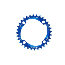 A2Z Narrow Wide (BCD: 104) 4 furatos szimmetrikus lánctányér [Kék, 32] kerékpáros kerékpár és kerékpáros felszerelés