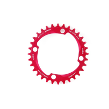 A2Z Narrow Wide (BCD: 104) 4 furatos szimmetrikus lánctányér [piros, 34] kerékpáros kerékpár és kerékpáros felszerelés