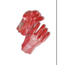 A445 - PVC hosszú szárú kesztyű 45 cm - piros védőkesztyű