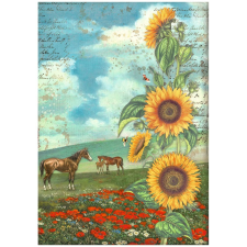  A4 rizspapír, csom. - Sunflower Art and horses dekorációs kellék