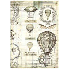  A4 rizspapír csom. - Voyages Fantastiques balloon dekorációs kellék