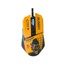 A4Tech Bloody W63 Max Renegade Midnight Vezetékes Gaming Egér - Sárga Mintás (A4TMYS47620) egér