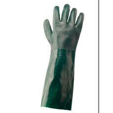  A845 - Duplán mártott PVC védőkesztyű - zöld