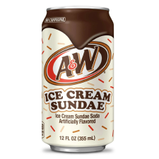 A&amp;W USA Ice Cream Sundae Soda szénsavas üdítőital 355ml DRS üdítő, ásványviz, gyümölcslé