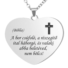 'A bor csúfoló...' medál lánccal, választható több formában és színben nyaklánc