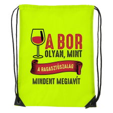 A bor olyan mint a ragasztószalag - Sport táska sárga tornazsák