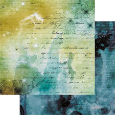  A csillagok alatt - holdvirágok. Kétoldalas scrapbook papír, mérete: 12" dekorációs kellék