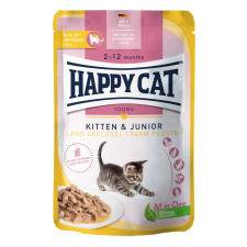 A Happy Cat Kitten & Junior alutasakos eledel baromfihússal - 20x85g macskaeledel
