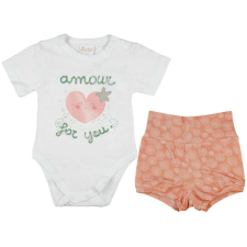 A-K 2 részes baba szett szívecskés mintával babaruha szett