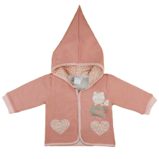 A-K Baba kapucnis kocsikabát cicás mintával babakabát, overál, bundazsák