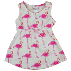 A-K Mintás ujjatlan pamut kislány ruha