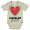 A-K Rövid ujjú baba body "Szerelem gyümölcs" felirattal